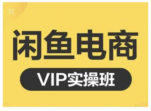 鱼客·闲鱼电商零基础入门到进阶VIP实战课程，帮助你掌握闲鱼电商所需的各项技能-SBYUN网创