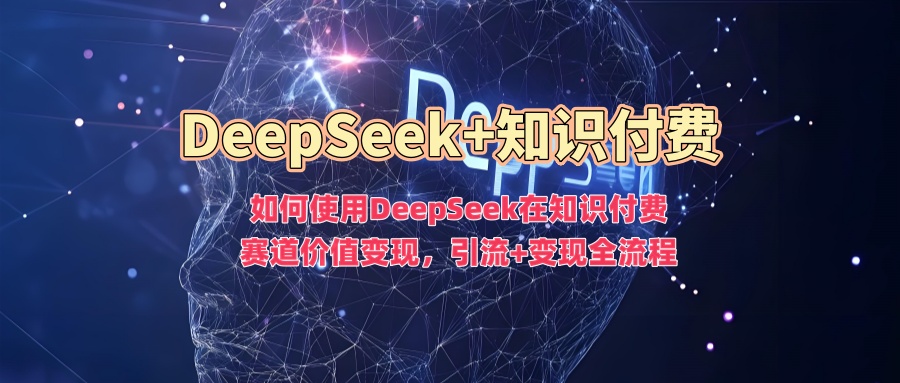 如何使用DeepSeek在知识付费赛道价值变现，引流+变现全流程-SBYUN网创
