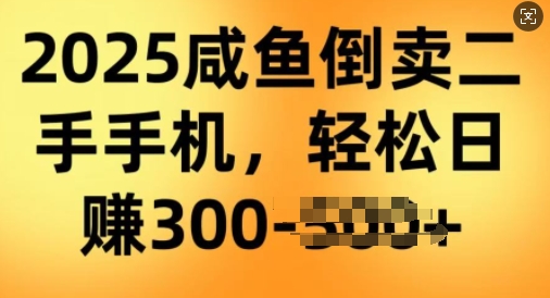 2025闲鱼倒卖二手手机，高客单，高利润，轻松日入3张-SBYUN网创