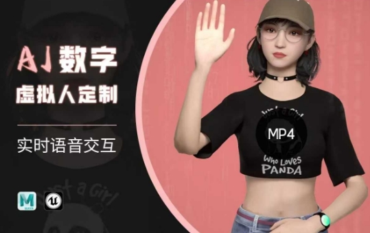 Ai数字人虚拟(智能体)实时语音交互特训营，​自行定制超写实角色AI数字人交互技术-SBYUN网创